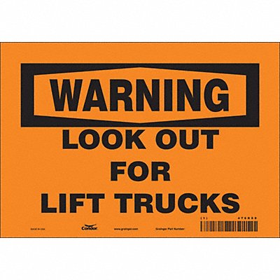 Safety Sign 7 in x 10 in Vinyl