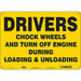 Safety Sign 10 inx14 in Vinyl