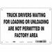 Safety Sign 7 inx10 in Polyethylene