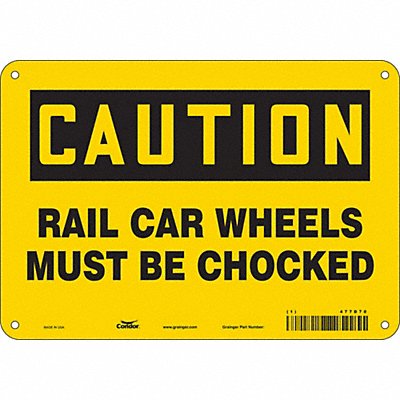 Safety Sign 7 in x 10 in Aluminum
