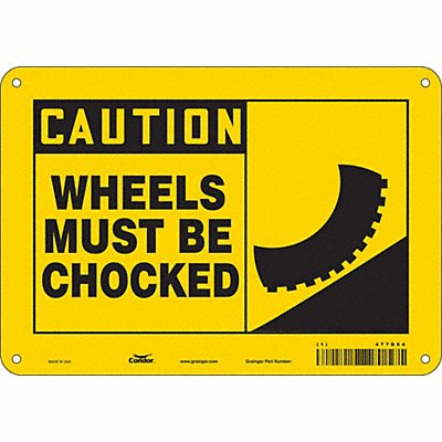 Safety Sign 7 in x 10 in Vinyl