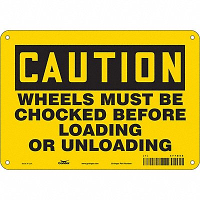 Safety Sign 7 in x 10 in Aluminum