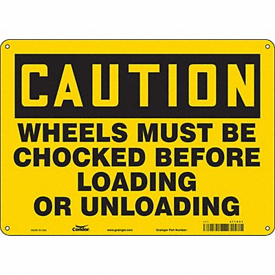 Safety Sign 10 in x 14 in Vinyl