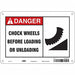 Safety Sign 7 in x 10 in Polyethylene