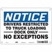 Safety Sign 7 in x 10 in Polyethylene