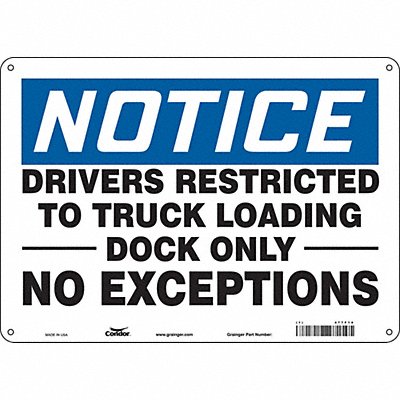 Safety Sign 10 in x 14 in Vinyl