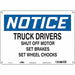 Safety Sign 10 inx14 in Polyethylene