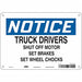 Safety Sign 7 inx10 in Vinyl