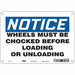 Safety Sign 7 in x 10 in Polyethylene