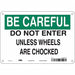 Safety Sign 7 in x 10 in Vinyl