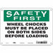 Safety Sign 7 in x 10 in Aluminum