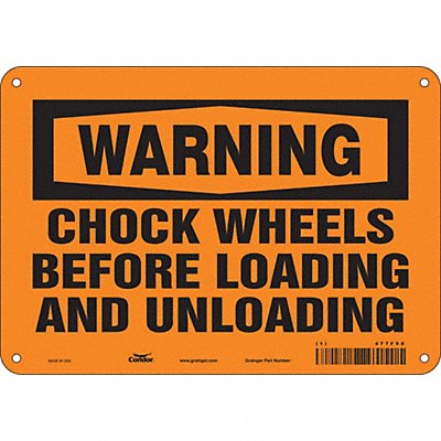 Safety Sign 7 in x 10 in Aluminum