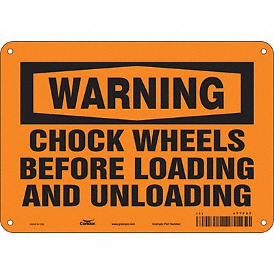 Safety Sign 7 in x 10 in Vinyl