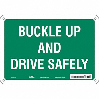 Safety Sign 7 inx10 in Polyethylene
