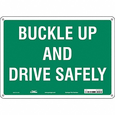 Safety Sign 10 inx14 in Polyethylene