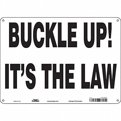 Safety Sign 10 inx14 in Aluminum
