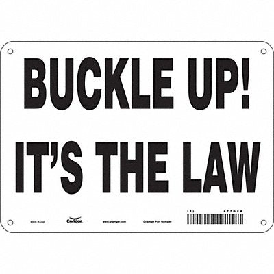 Safety Sign 7 inx10 in Polyethylene