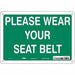 Safety Sign 7 inx10 in Polyethylene