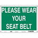 Safety Sign 10 inx14 in Vinyl