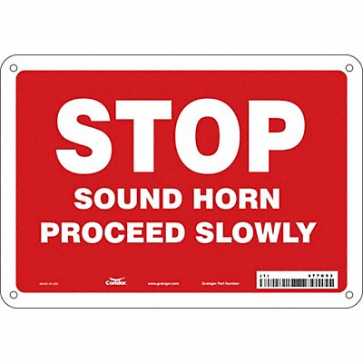 Safety Sign 7 inx10 in Vinyl