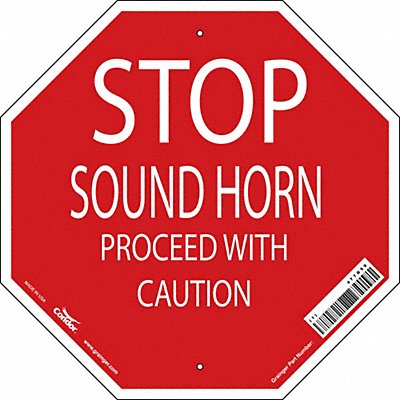 Safety Sign 18 inx18 in Vinyl