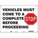 Safety Sign 10 inx14 in Polyethylene