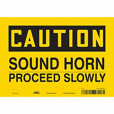 Safety Sign 7 inx10 in Vinyl