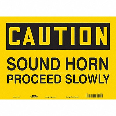 Safety Sign 10 inx14 in Vinyl
