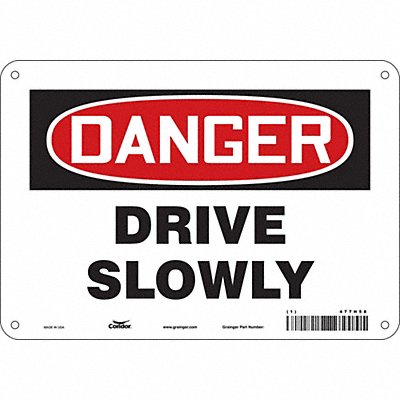 Safety Sign 7 inx10 in Polyethylene
