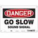 Safety Sign 7 in x 10 in Aluminum
