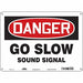Safety Sign 10 in x 14 in Aluminum