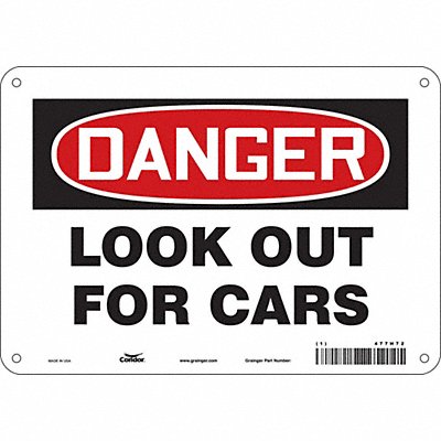 Safety Sign 7 in x 10 in Aluminum
