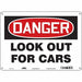Safety Sign 10 inx14 in Polyethylene