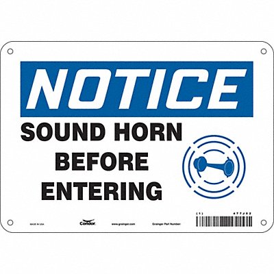 Safety Sign 7 inx10 in Vinyl