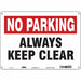 Safety Sign 10 inx14 in Aluminum