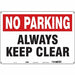 Safety Sign 14 inx20 in Polyethylene