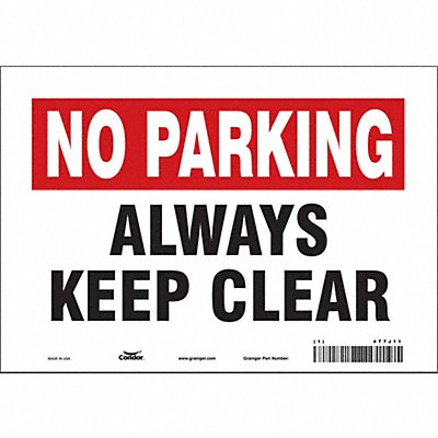 Safety Sign 7 inx10 in Vinyl