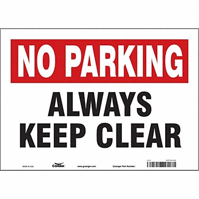 Safety Sign 10 inx14 in Vinyl