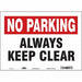 Safety Sign 10 inx14 in Vinyl