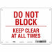 Safety Sign 7 in x 10 in Aluminum
