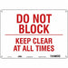 Safety Sign 10 in x 14 in Polyethylene