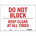 Safety Sign 10 in x 14 in Vinyl