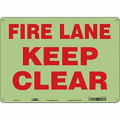 Safety Sign 10 in x 14 in Glow Vinyl