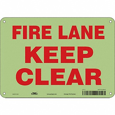 Safety Sign 7 in x 10 in Polyethylene
