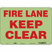 Safety Sign 10 in x 14 in Polyethylene