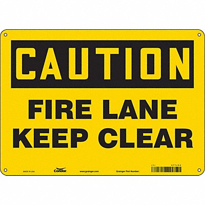 Safety Sign 10 in x 14 in Aluminum