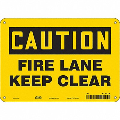 Safety Sign 7 in x 10 in Polyethylene