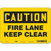 Safety Sign 7 in x 10 in Polyethylene