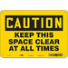 K1581 Safety Sign 7 in x 10 in Aluminum