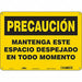 Safety Sign 10 in x 14 in Aluminum